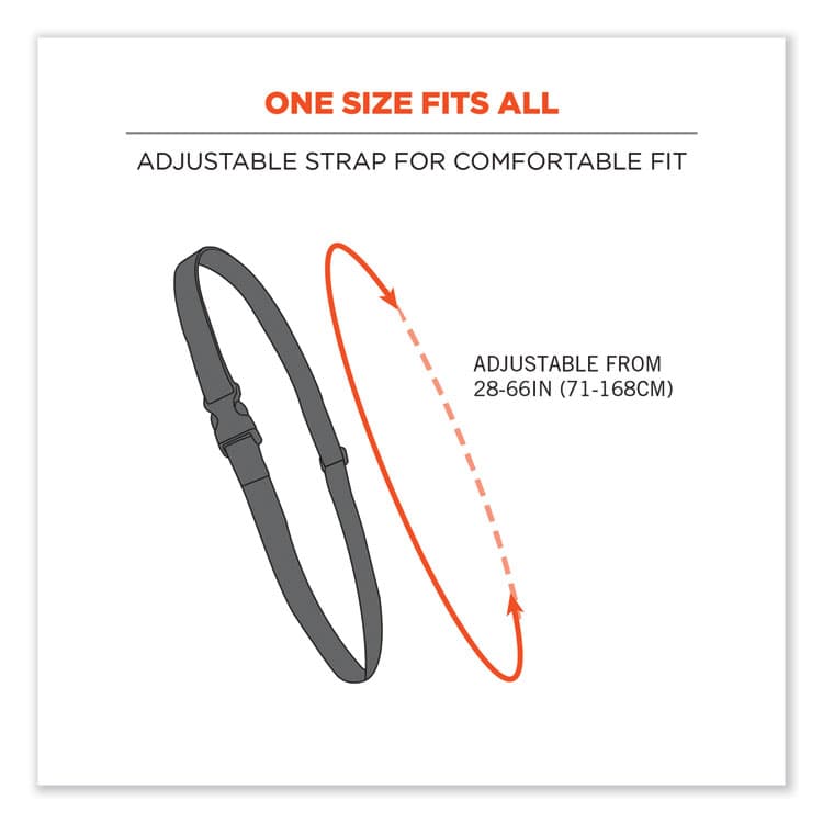 ERGODYNE CORPORATION Squids 3134 Barcode Scanner Lanyard Sling, 28" to 66" Long, Black (EGO19166) thumbnail 3