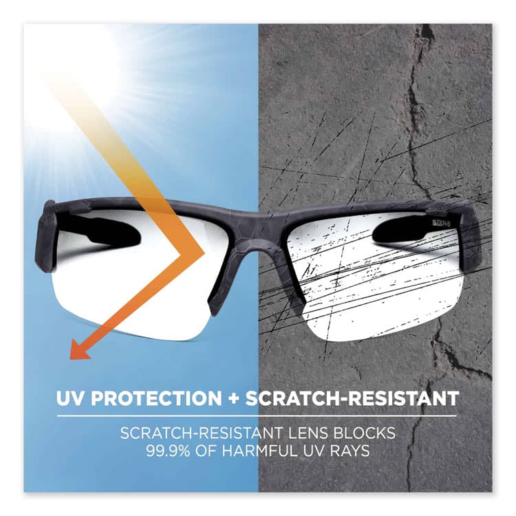 ERGODYNE CORPORATION Skullerz Dagr Safety Glasses, Kryptek Highlander Half Frame, Clear Single Lens (EGO52300) thumbnail 4