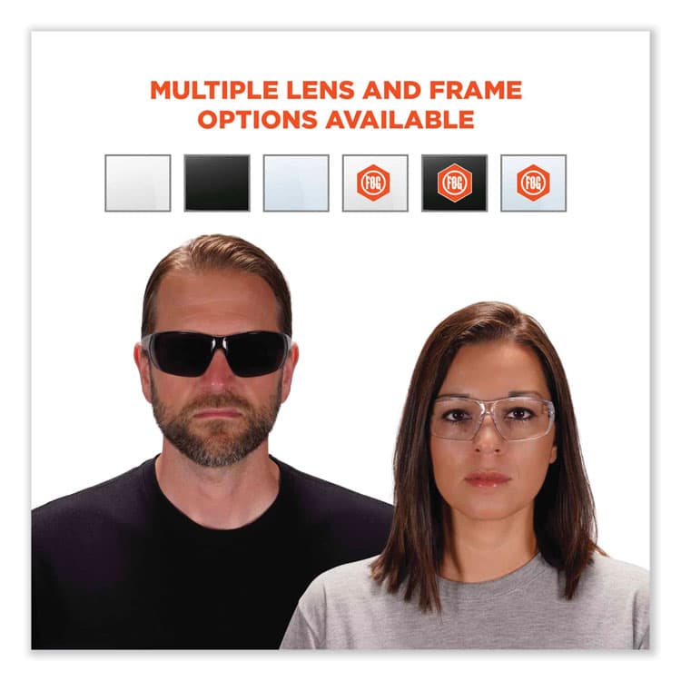 ERGODYNE CORPORATION Skullerz Vali Frameless Safety Glasses, Frameless, Clear Single Lens (EGO59200) thumbnail 4