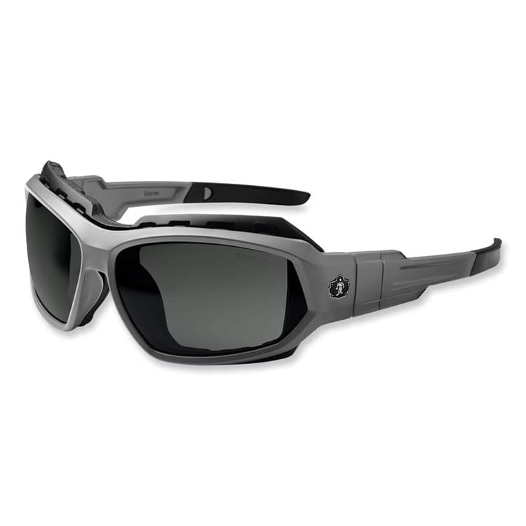 ERGODYNE CORPORATION Skullerz Loki Safety Glasses/Goggles, Matte Gray Full Frame, Polarized Smoke Dual Lens (EGO56131) thumbnail 4