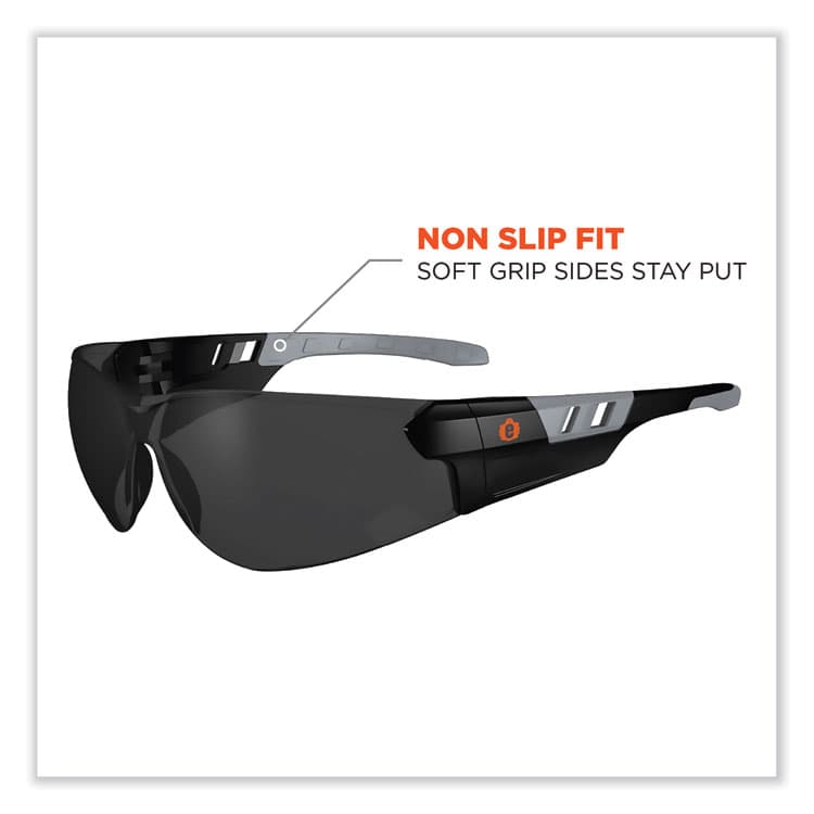 ERGODYNE CORPORATION Skullerz Saga Frameless Safety Glasses, Fog-Off Technology, Frameless, Smoke Single Lens (EGO59133) thumbnail 4