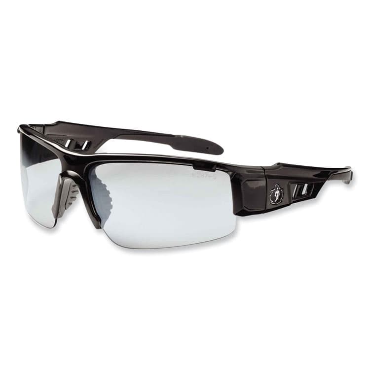 ERGODYNE CORPORATION Skullerz Dagr Safety Glasses, Black Half Frame, Clear Single I/O Lens (EGO52080)