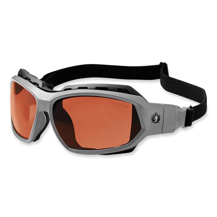 ERGODYNE CORPORATION Skullerz Loki Safety Glasses/Goggles, Matte Gray Full Frame, Polarized Copper Dual Lens (EGO56121) thumbnail 4