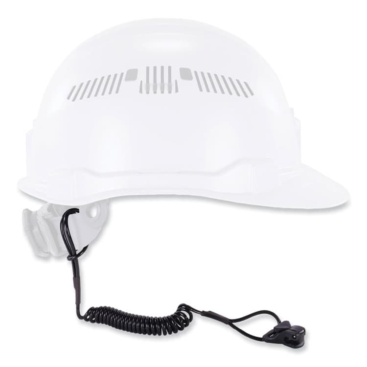 ERGODYNE CORPORATION Squids 3158 Coiled Lanyard with Clamp, 2 lb Max Working Capacity, 12" to 48" Long, Black (EGO19158) thumbnail 4