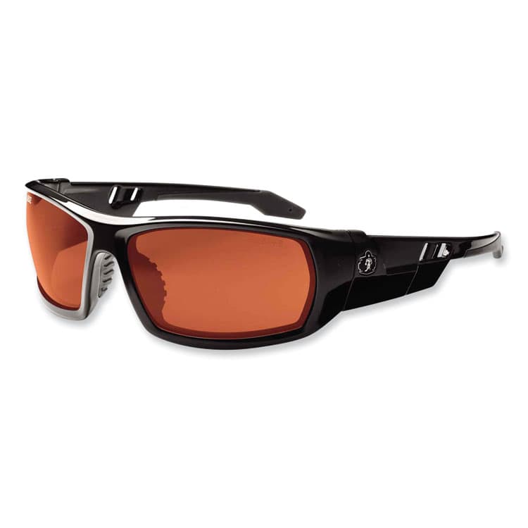 ERGODYNE CORPORATION Skullerz Odin Safety Glasses, Black Full Frame, Copper Dual Lens (EGO50020)