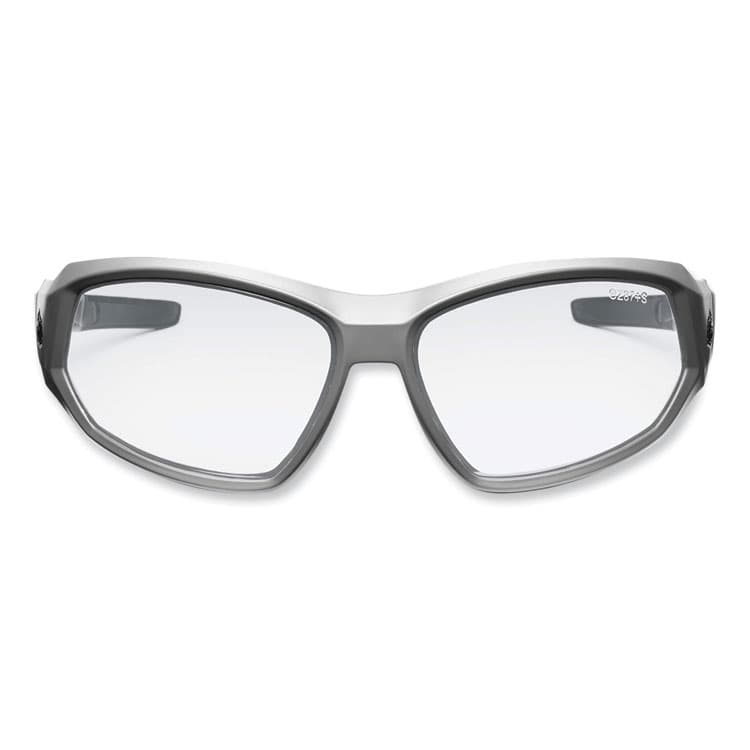 ERGODYNE CORPORATION Skullerz Loki Safety Glasses/Goggles, Matte Gray Full Frame, Clear Dual Anti-Fog Lens (EGO56103)
