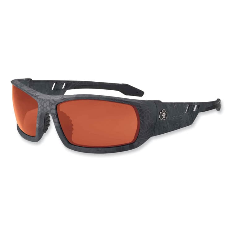 ERGODYNE CORPORATION Skullerz Odin Safety Glasses, Kryptek Typhon Full Frame, Polarized Copper Dual Lens (EGO50521)