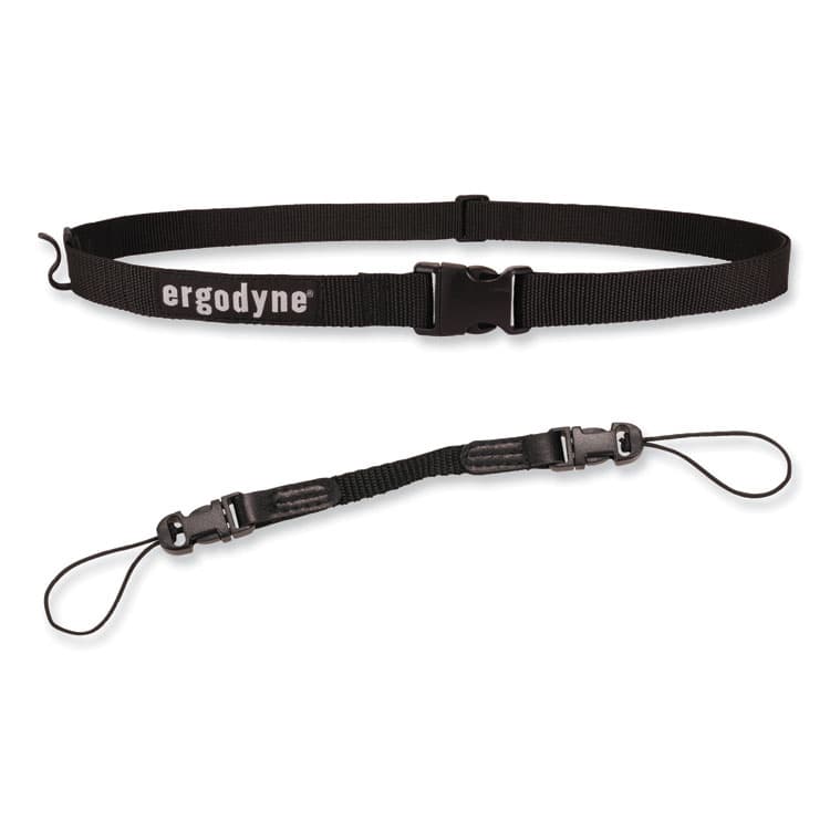ERGODYNE CORPORATION Squids 3135 Barcode Scanner Belt with Hook + Adaptor Strap, Small: 29" to 53" Long, Black (EGO19167)