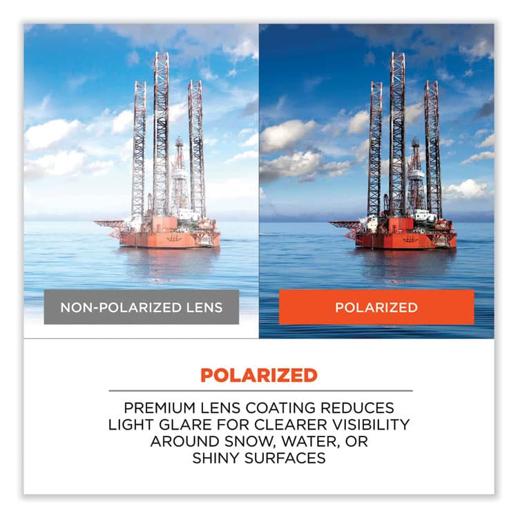 ERGODYNE CORPORATION Skullerz Odin Safety Glasses, Black Full Frame, Polarized G15 Green Shade 3 VLT Dual Lens (EGO50071) thumbnail 3