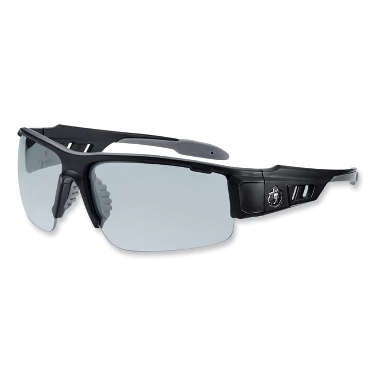 ERGODYNE CORPORATION Skullerz Dagr Safety Glasses, Matte Black Half Frame, Clear Single Anti-Fog I/O Lens (EGO52483)