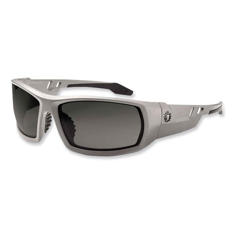 ERGODYNE CORPORATION Skullerz Odin Safety Glasses, Matte Gray Full Frame, Polarized Smoke Dual Lens (EGO50131)