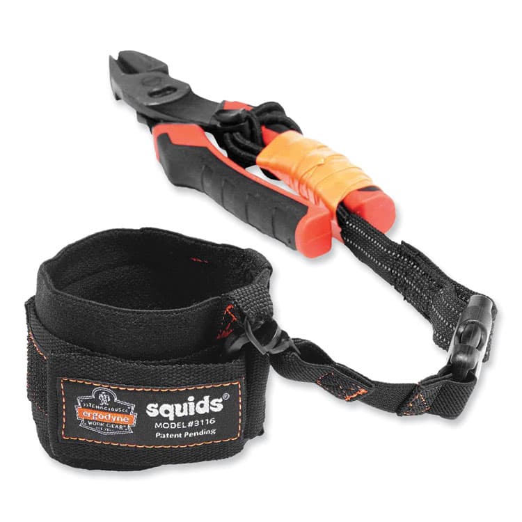 ERGODYNE CORPORATION Squids 3116 Pull-On Wrist Lanyard with Buckle, 3 lb Max Working Capacity, 7.5" Long, Black (EGO19057) thumbnail 4