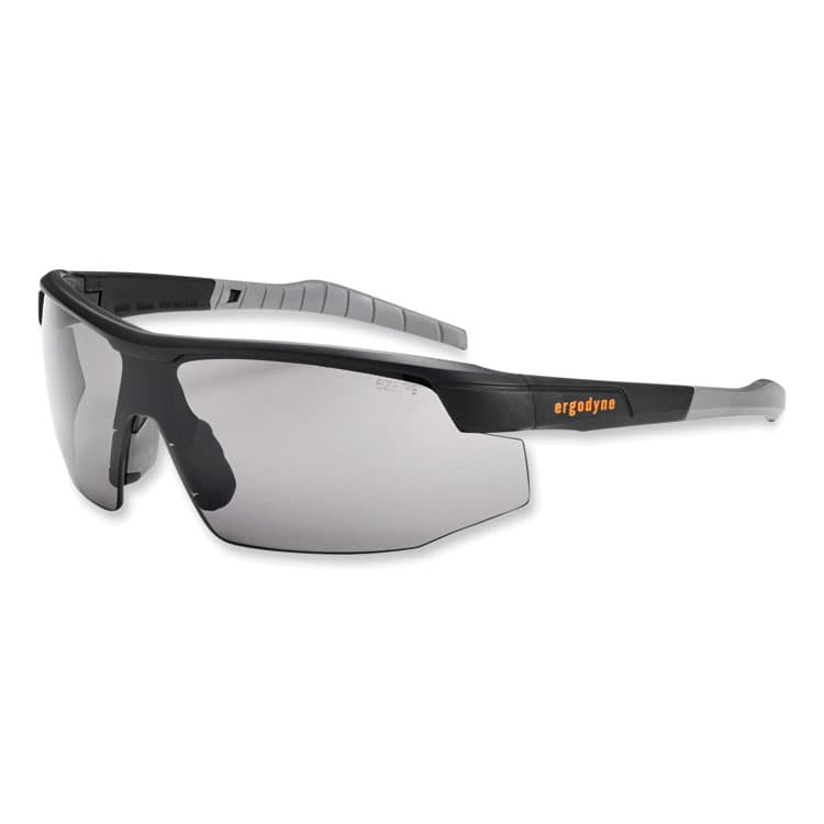 ERGODYNE CORPORATION Skullerz Skoll Safety Glasses, Matte Black Half Frame, Smoke Single Lens (EGO59030)