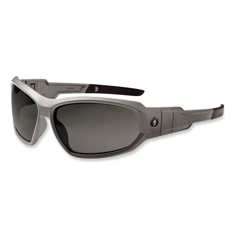 ERGODYNE CORPORATION Skullerz Loki Safety Glasses/Goggles, Matte Gray Full Frame, Polarized Smoke Dual Lens (EGO56131)