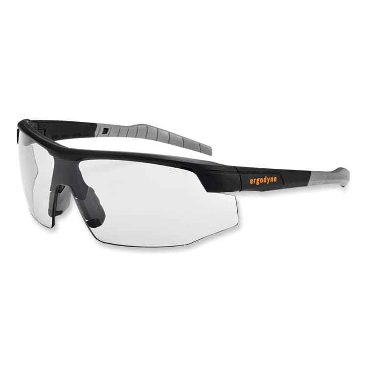 ERGODYNE CORPORATION Skullerz Skoll Safety Glasses, Fog-Off Technology, Matte Black Half Frame, Clear Single I/O Lens (EGO59083)