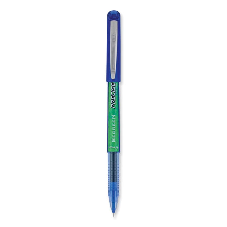 PILOT CORP. OF AMERICA Precise V5 BeGreen Rollerball Pen, Stick, Extra-Fine 0.5 mm, Blue Ink, Blue Barrel, Dozen (PIL26301)