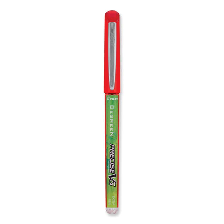 PILOT CORP. OF AMERICA Precise V5 BeGreen Rollerball Pen, Stick, Extra-Fine 0.5 mm, Red Ink, Red Barrel, Dozen (PIL26302) thumbnail 3