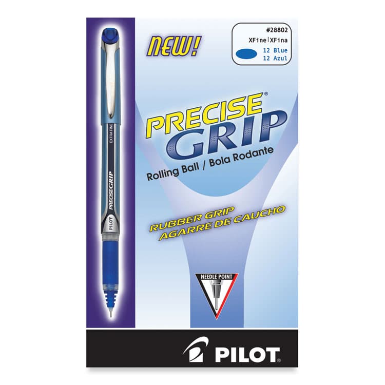 PILOT CORP. OF AMERICA Precise Grip Rollerball Pen, Stick, Extra-Fine 0.5 mm, Blue Ink, Blue Barrel (PIL28802) thumbnail 2