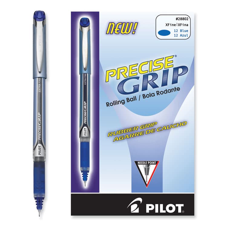PILOT CORP. OF AMERICA Precise Grip Rollerball Pen, Stick, Extra-Fine 0.5 mm, Blue Ink, Blue Barrel (PIL28802) thumbnail 4