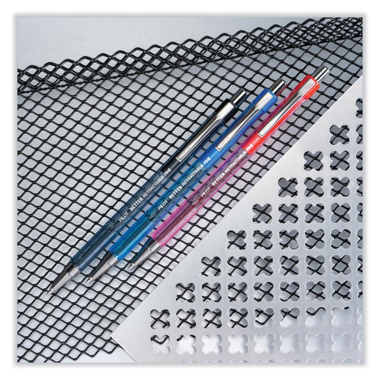 PILOT CORP. OF AMERICA Better Ballpoint Pen, Retractable, Fine 0.7 mm, Red Ink, Translucent Red Barrel, Dozen (PIL30002) thumbnail 4