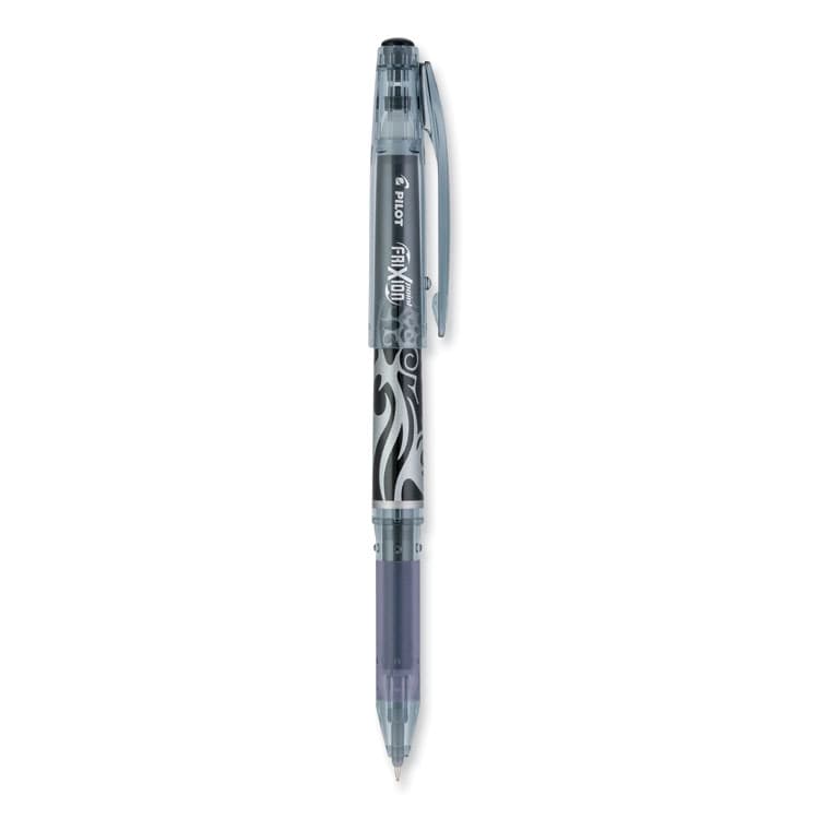 PILOT CORP. OF AMERICA FriXion Point Erasable Gel Pen, Stick, Extra-Fine 0.5 mm, Black Ink, Black/Silver/Smoke Barrel (PIL31573)