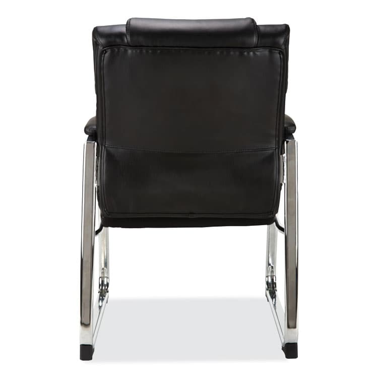 ALERA Alera Hildred Series Guest Chair, 25" x 28.94" x 37.8", Black Seat, Black Back, Chrome Base (ALEHD4319) thumbnail 2