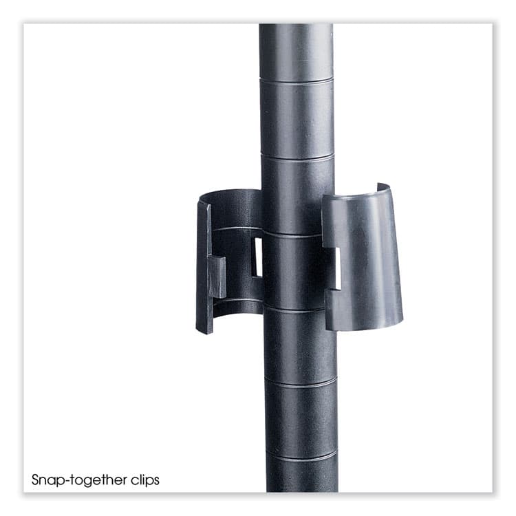 SAFCO PRODUCTS Industrial Wire Shelving, Four-Shelf, 36w x 18d x 72h, Black (SAF5285BL) thumbnail 3