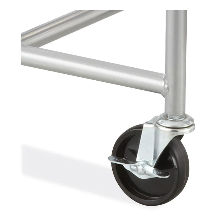 SAFCO PRODUCTS Sled Base Stack Chair Cart, Metal, 500 lb Capacity, 23.5" x 27.5" x 17", Silver (SAF4190SL) thumbnail 2