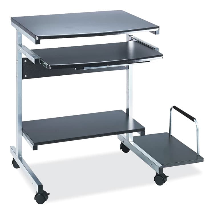 SAFCO PRODUCTS Eastwinds Series Portrait PC Desk Cart, 36" x 19.25" x 31", Anthracite (SAF946ANT)