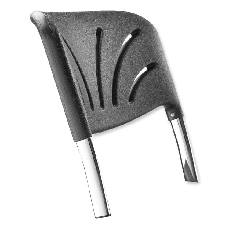 NATIONAL PUBLIC SEATING Backrest for NPS 6600 Series Elephant Z-Stools, 16.25 x 4.5 x 19, Plastic/Steel, Black (NPS6600B) thumbnail 3