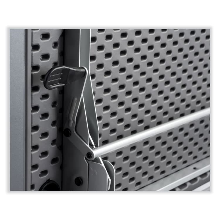 NATIONAL PUBLIC SEATING Flip-N-Store Training Table, Rectangular, 24 x 60 x 29.5, Charcoal Gray (NPSBPFT246020) thumbnail 4