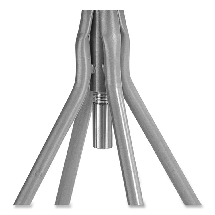 NATIONAL PUBLIC SEATING 6500 Series Height Adjustable Heavy Duty Padded Swivel Stool, Supports Up to 500 lb, 24" to 30" Seat Height, Gray (NPS6524H) thumbnail 3