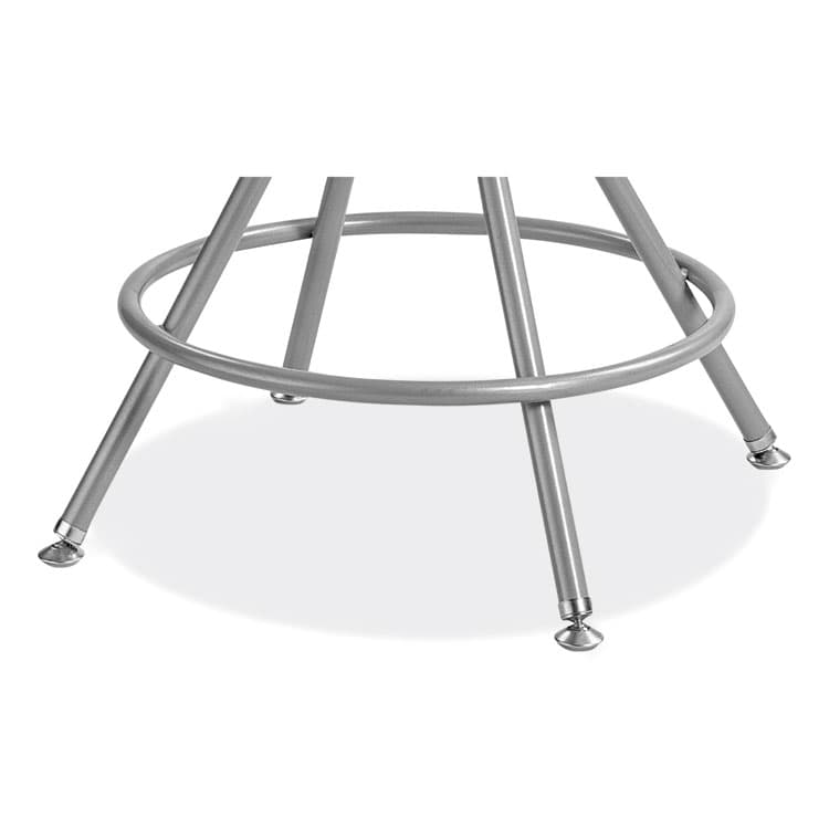 NATIONAL PUBLIC SEATING 6500 Series Height Adjustable Heavy Duty Padded Swivel Stool, Supports Up to 500 lb, 24" to 30" Seat Height, Gray (NPS6524H) thumbnail 4