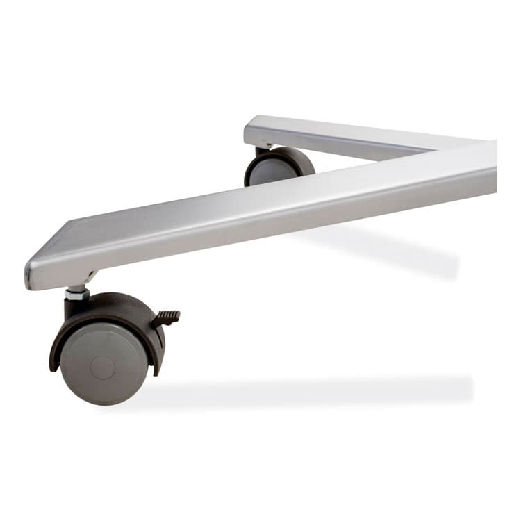 NATIONAL PUBLIC SEATING Cafe Time Adjustable-Height Table, Square, 36w x 36d x 30 to 42h, Charcoal Slate (NPSCTT3042) thumbnail 4