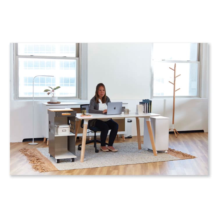 SAFCO PRODUCTS Resi LED Floor Lamp, Gooseneck, 60" Tall, White (SAF1017WH) thumbnail 4