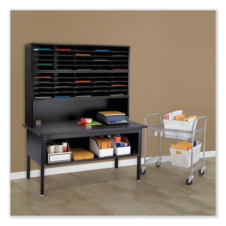 SAFCO PRODUCTS E-Z Sort Sorting Table Base, 60w x 30d x 28 to 36h, Black (SAF7749BL) thumbnail 3