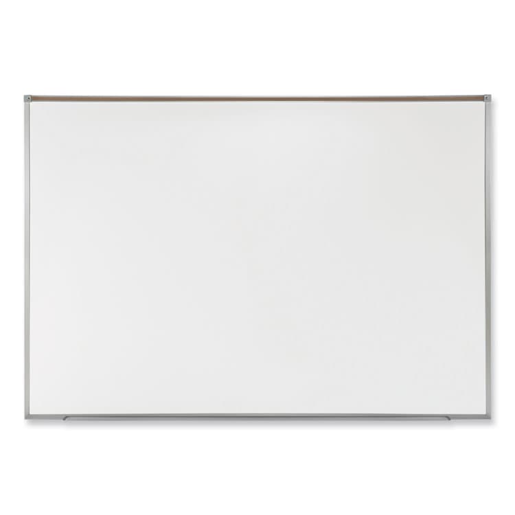 GHENT MANUFACTURING, Proma Magnetic Porcelain Projection Whiteboard with Aluminum Frame, 72.5" x 48.5", White Surface, Satin Aluminum Frame (GHEPRM1464)