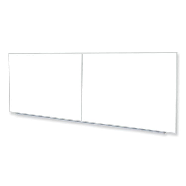 GHENT MANUFACTURING, Non-Magnetic Whiteboard with Aluminum Frame, 144.63" x 48.47", White Surface, Satin Aluminum Frame (GHEM24124) thumbnail 2
