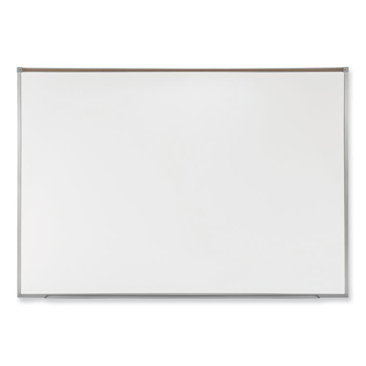 GHENT MANUFACTURING, Proma Magnetic Porcelain Projection Whiteboard with Aluminum Frame, 96.5" x 48.5", White Surface, Satin Aluminum Frame (GHEPRM1484)