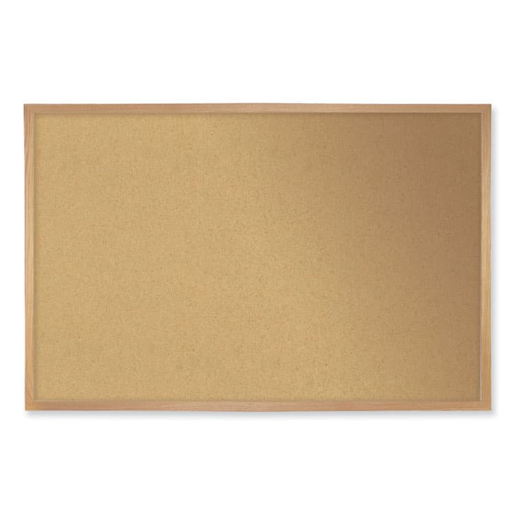 GHENT MANUFACTURING, Natural Cork Bulletin Board with Wood Frame, 120.5" x 48.5", Tan Surface, Oak Finished Wood Frame (GHEWK410)