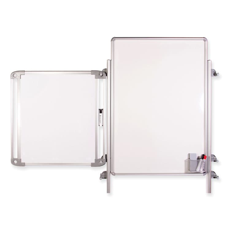 GHENT MANUFACTURING, Nexus Double-Sided Portable Whiteboard Tablet, 27.88" x 27.88", White Surface, Satin Aluminum Frame (GHENEX101TM) thumbnail 4