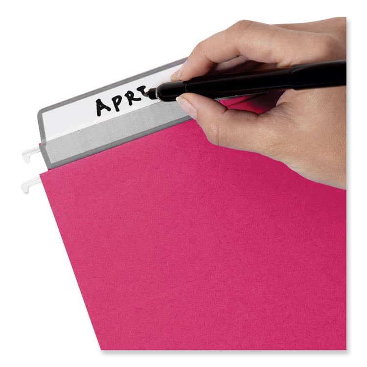 SMEAD MANUFACTURING CO. Colored Hanging File Folders with ProTab Kit, Letter Size, 1/3-Cut, Red (SMD64197) thumbnail 3