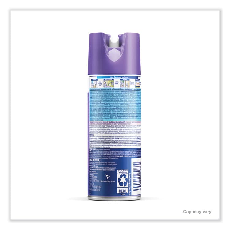 RECKITT BENCKISER Disinfectant Spray, Early Morning Breeze, 12.5 oz Aerosol Spray, 12/Carton (RAC80833) thumbnail 4