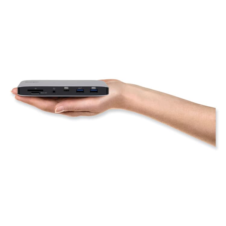 KENSINGTON SD2480T Thunderbolt 3 Dual 4K Docking Station, Silver/Black (KMWK38410NA) thumbnail 4