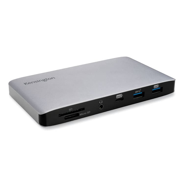KENSINGTON SD2480T Thunderbolt 3 Dual 4K Docking Station, Silver/Black (KMWK38410NA)
