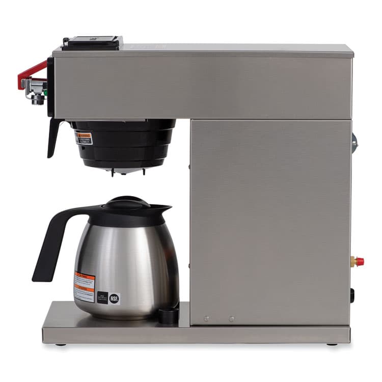 BUNN-O-MATIC CWTF15-TC 12-Cup Automatic Thermal Coffee Brewer, Gray/Stainless Steel (BUN129500360) thumbnail 3