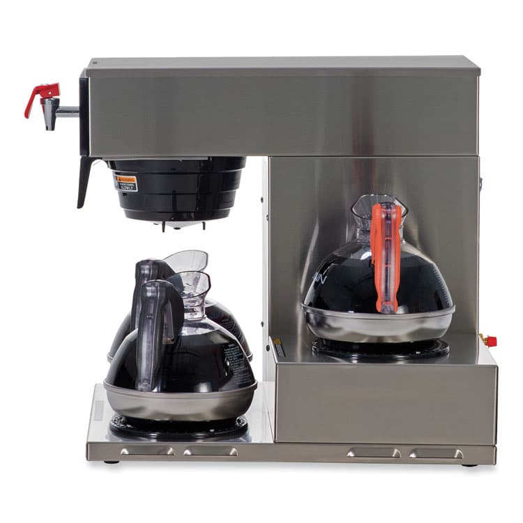 BUNN-O-MATIC Axiom 15-3 12-Cup Low Profile Automatic Coffee Brewer, Gray/Stainless Steel (BUN387000002) thumbnail 3