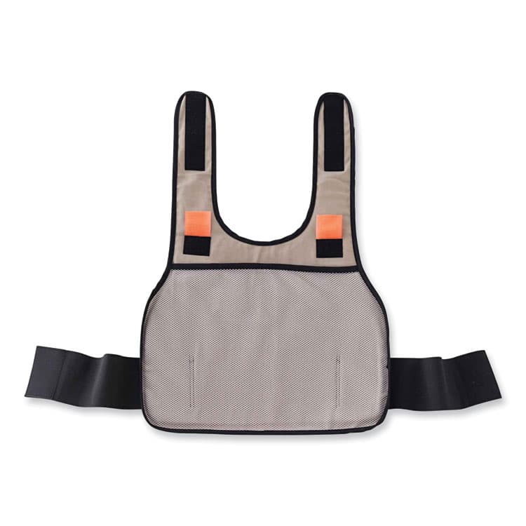 ERGODYNE CORPORATION Chill-Its 6225 Premium FR Phase Change Cooling Vest, Modacrylic Cotton, Large/X-Large, Khaki (EGO12204) thumbnail 4