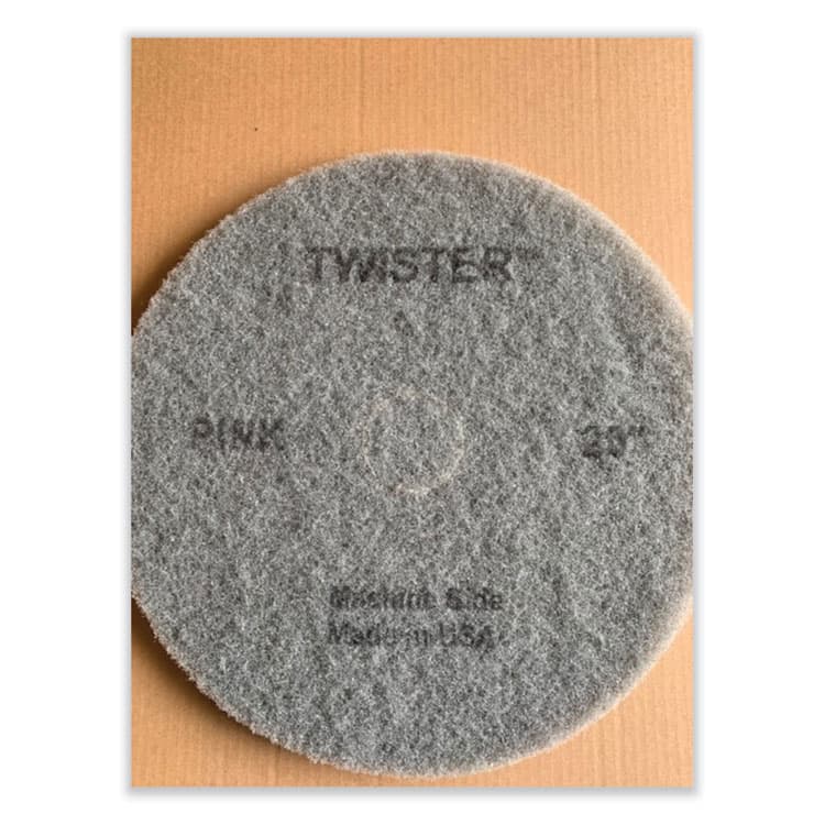 DIVERSEY Twister Floor Pad, 20" Diameter, Pink, 2/Carton (DVODD1229604) thumbnail 2