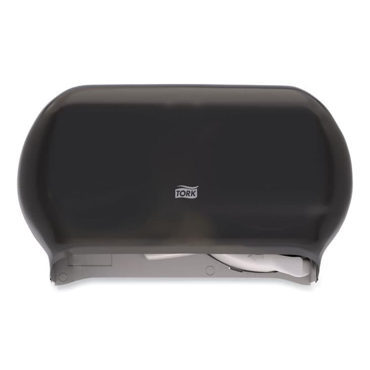 ESSITY Twin Standard Roll Bath Tissue Dispenser, 12.75 x 5.57 x 8.25, Smoke (TRK59TR)